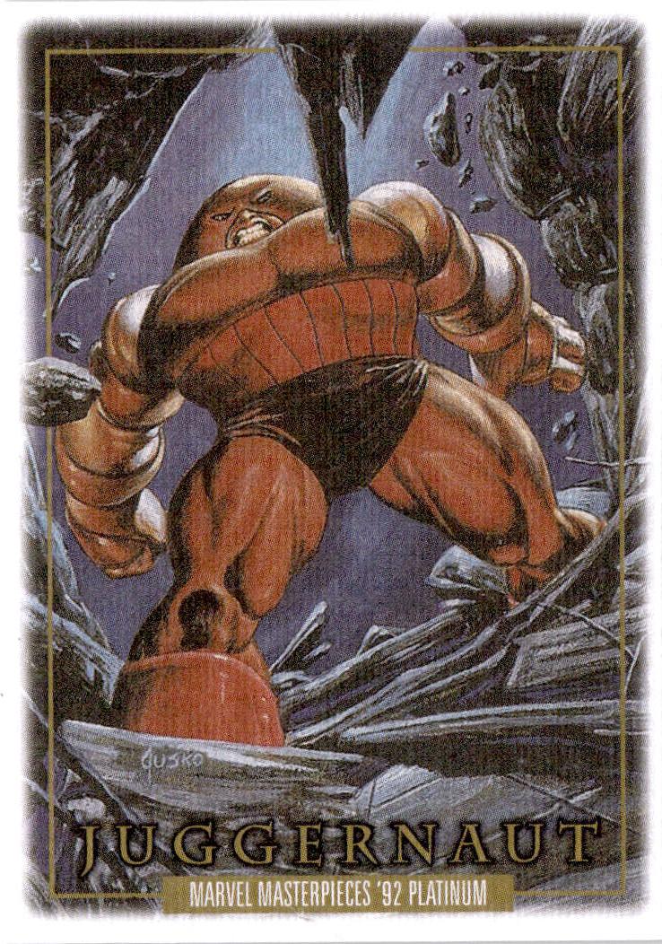 2024 Upper Deck Marvel Masterpieces '92 Platinum #45 Juggernaut Canvas