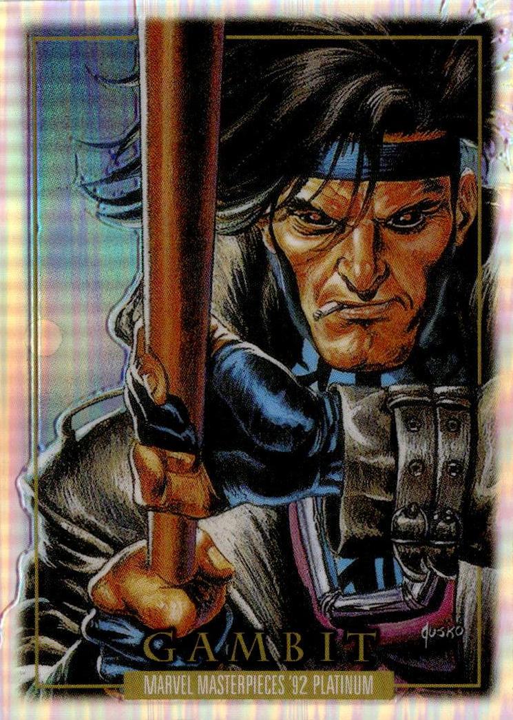 2024 Upper Deck Marvel Masterpieces '92 Platinum #29 Gambit Rainbow