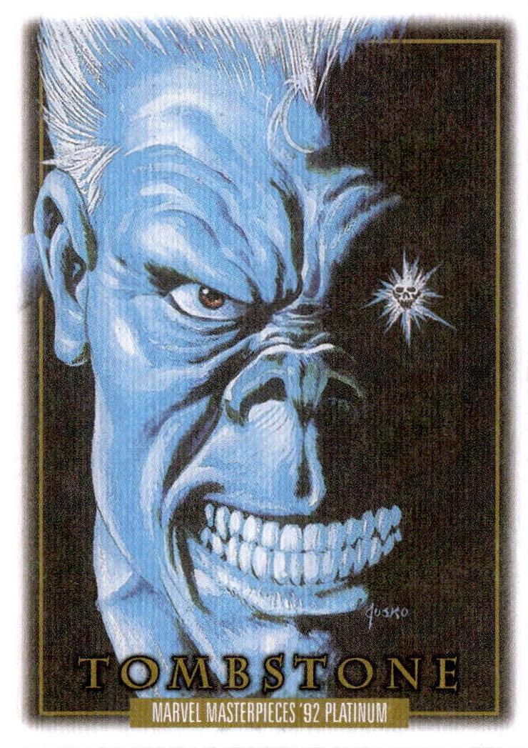 2024 Upper Deck Marvel Masterpieces '92 Platinum #99 Tombstone Canvas