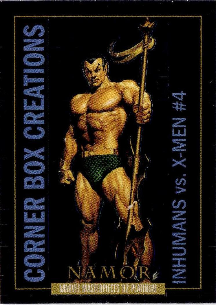 2024 UD Marvel Masterpieces '92 Platinum #CB-19 Namor Corner Box Creations
