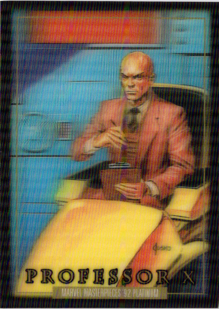 2024 Upper Deck Marvel Masterpieces '92 Platinum #66 Professor X Lenticular