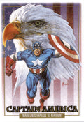 2024 Upper Deck Marvel Masterpieces '92 Platinum #16 Captain America Canvas