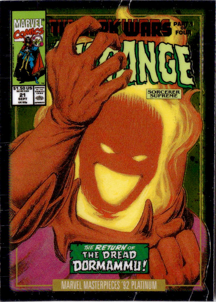 2024 Upper Deck Marvel Masterpieces '92 Platinum #27-V Dormammu Variant Cover
