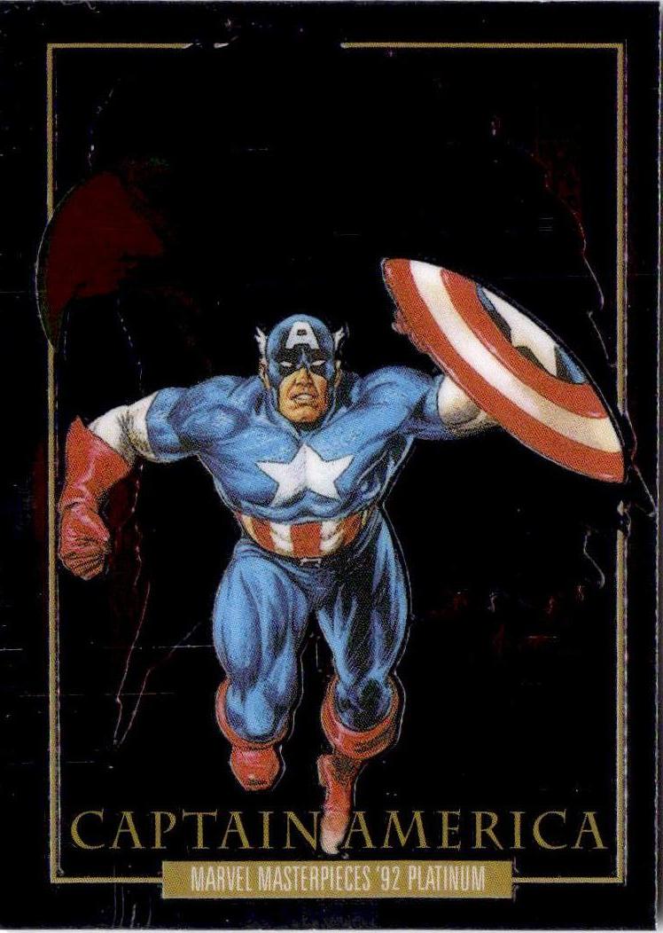 2024 Upper Deck Marvel Masterpieces '92 Platinum #16 Captain America
