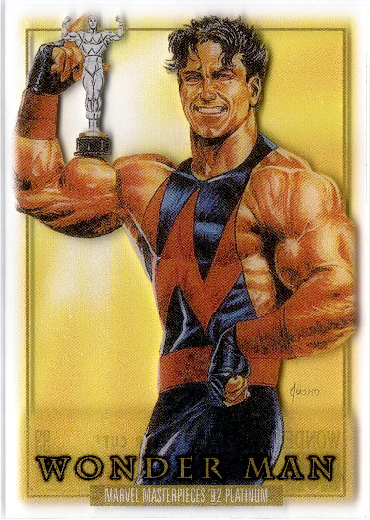 2024 Upper Deck Marvel Masterpieces '92 Platinum #93 Wonder Man Clear Cut