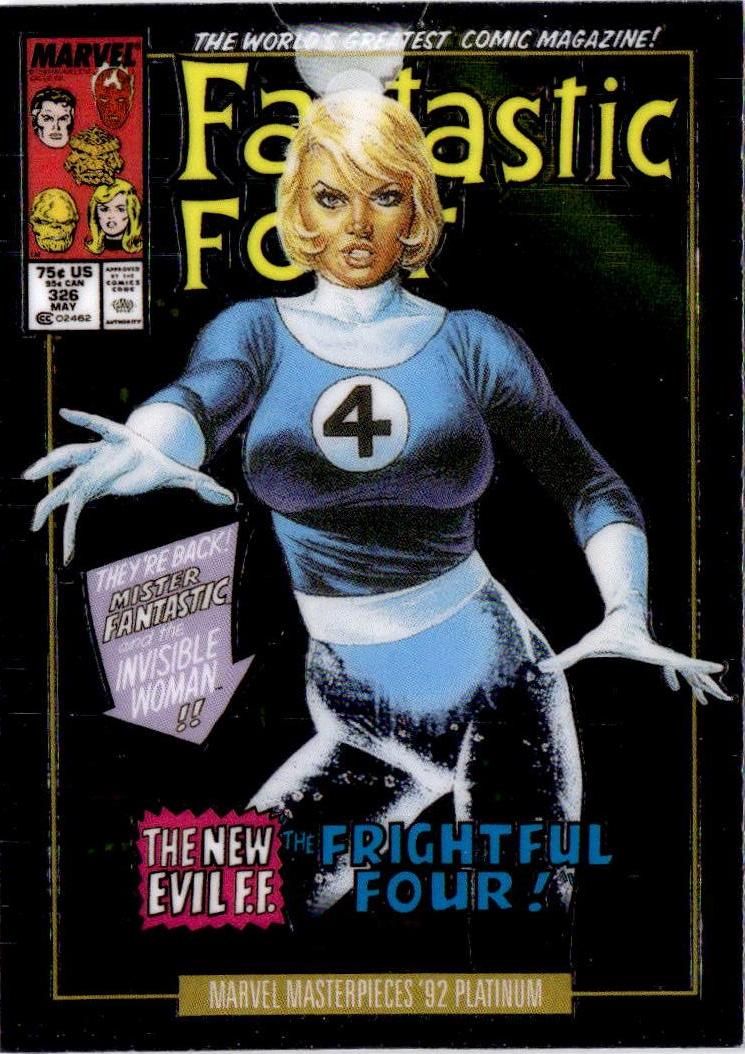2024 UD  Marvel Masterpieces '92 Platinum #39-V Invisible Woman Variant Cover