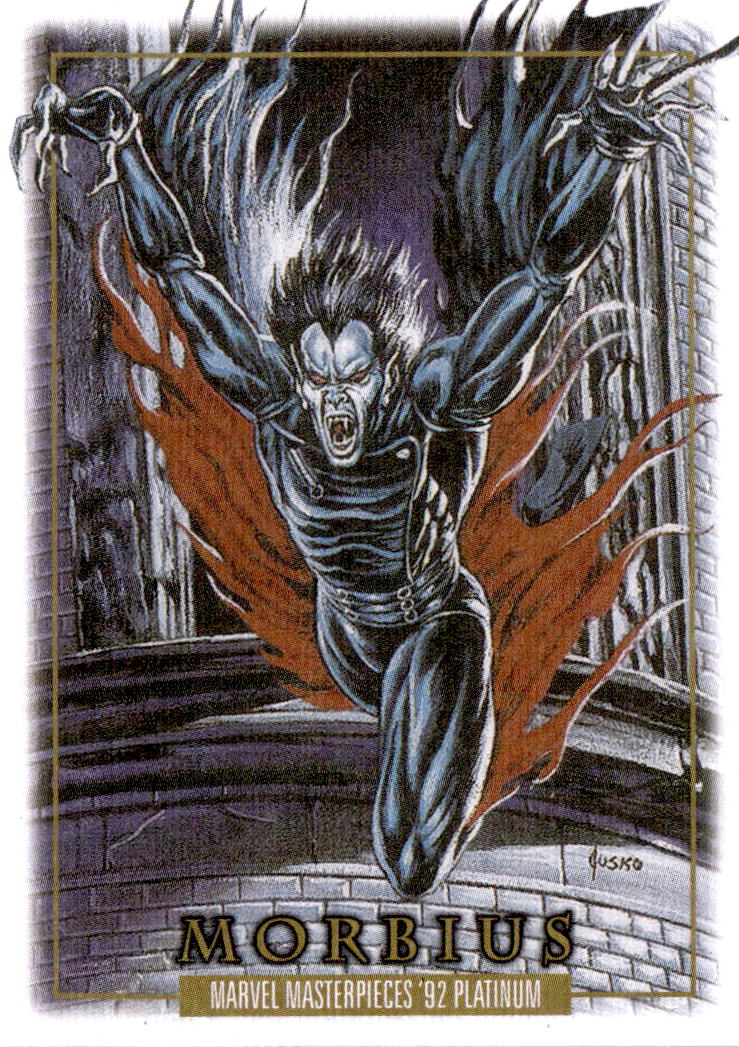 2024 Upper Deck Marvel Masterpieces '92 Platinum #60 Morbius Canvas