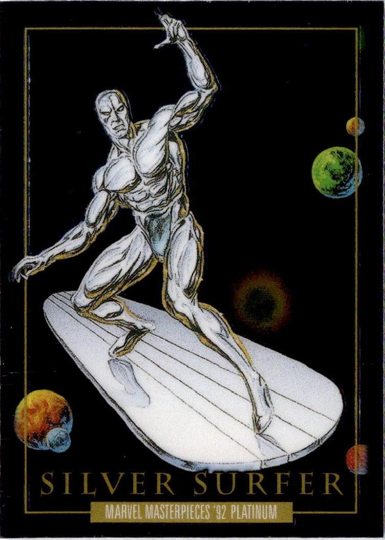 2024 Upper Deck Marvel Masterpieces '92 Platinum #90 Silver Surfer