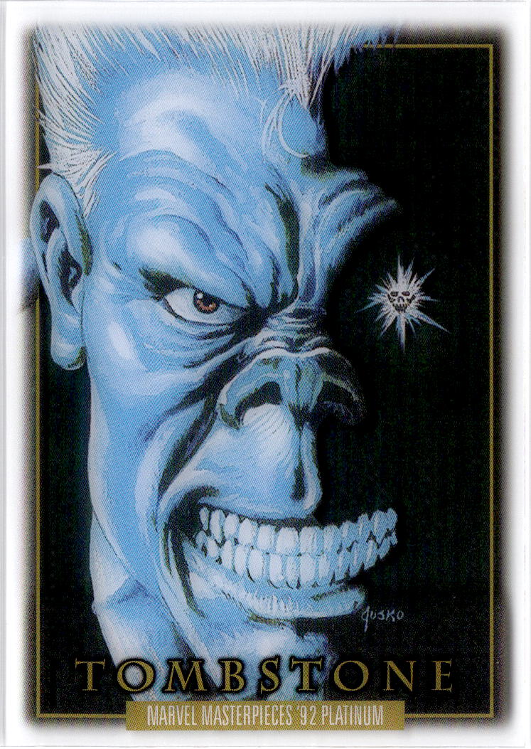 2024 Upper Deck Marvel Masterpieces '92 Platinum #99 Tombstone Clear Cut