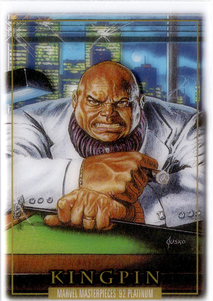 2024 Upper Deck Marvel Masterpieces '92 Platinum #43 Kingpin Clear Cut