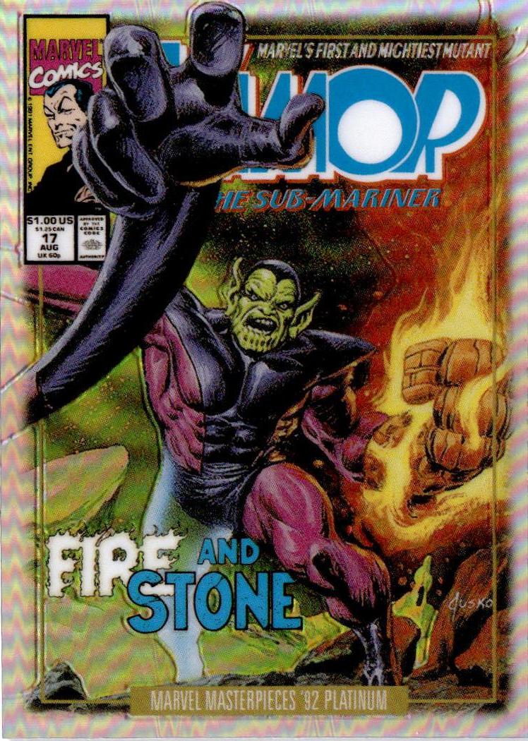 2024 Upper Deck Marvel Masterpieces '92 Platinum #84 Super Skrull Rainbow