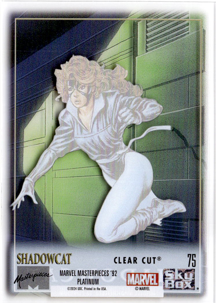 2024 Upper Deck Marvel Masterpieces '92 Platinum #75 Shadowcat Clear Cut