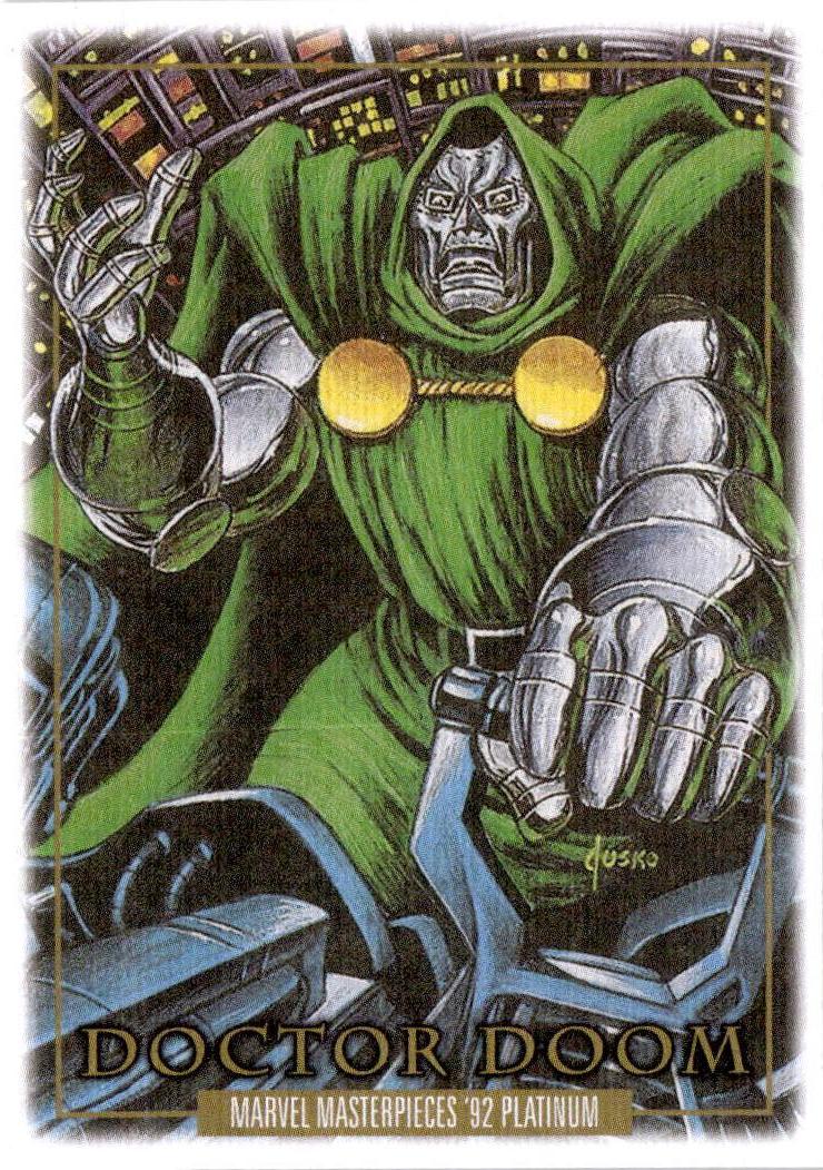 2024 Upper Deck Marvel Masterpieces '92 Platinum #26 Doctor Doom Canvas