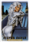 2024 Upper Deck Marvel Masterpieces '92 Platinum #81 Silver Sable Clear Cut