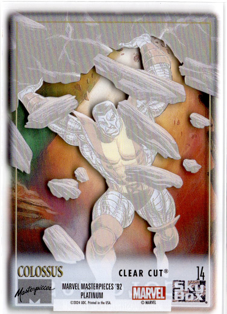 2024 Upper Deck Marvel Masterpieces '92 Platinum #14 Colossus Clear Cut