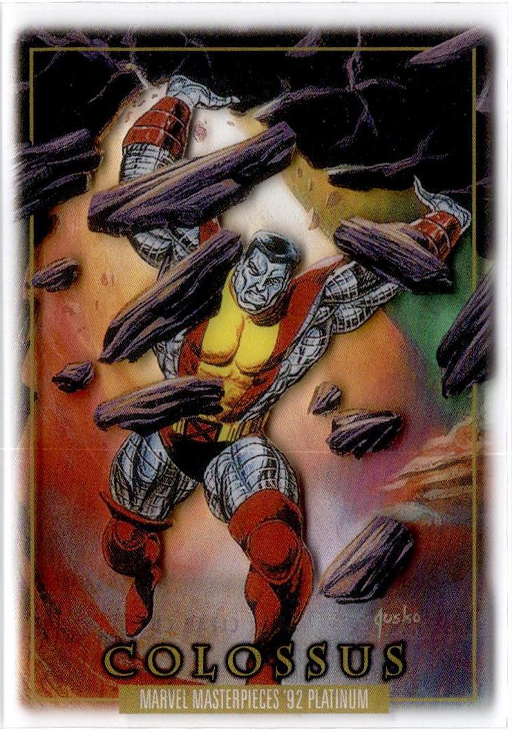 2024 Upper Deck Marvel Masterpieces '92 Platinum #14 Colossus Clear Cut