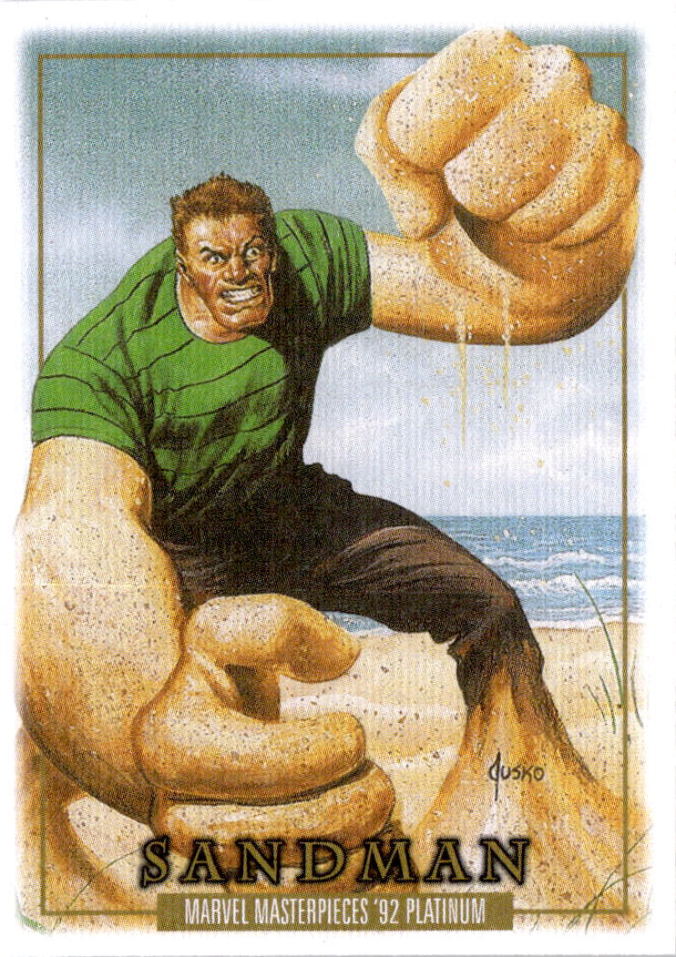 2024 Upper Deck Marvel Masterpieces '92 Platinum #77 Sandman Canvas