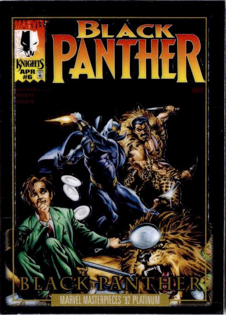 2024 UD Marvel Masterpieces '92 Platinum Black Panther (1998) #6 Covers