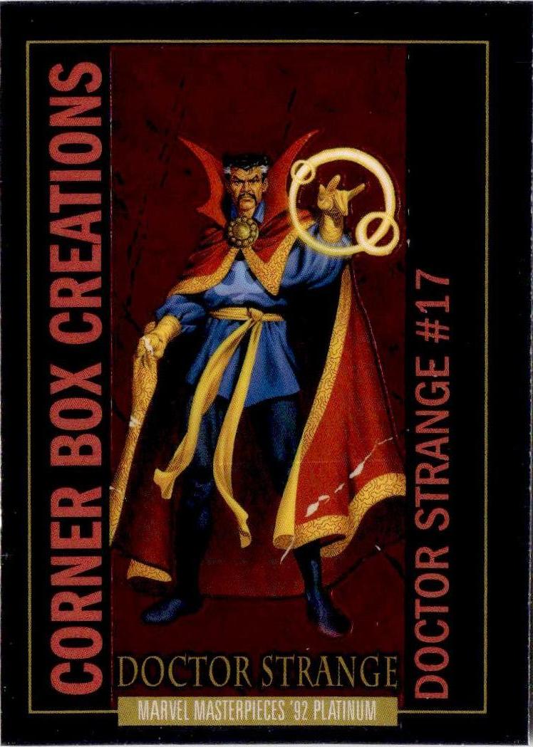 2024 UD Marvel Masterpieces '92 Platinum Doctor Strange Corner Box Creations
