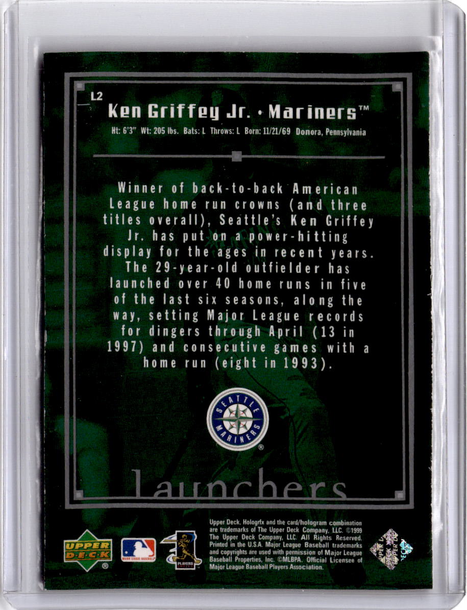 1999 Upper Deck HoloGrFX #L2 Ken Griffey Jr. Launchers