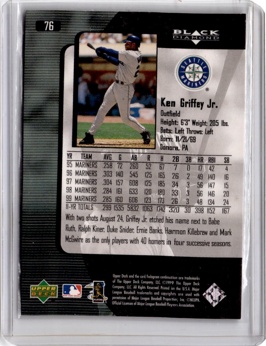 2000 Upper Deck Black Diamond #76 Ken Griffey Jr.