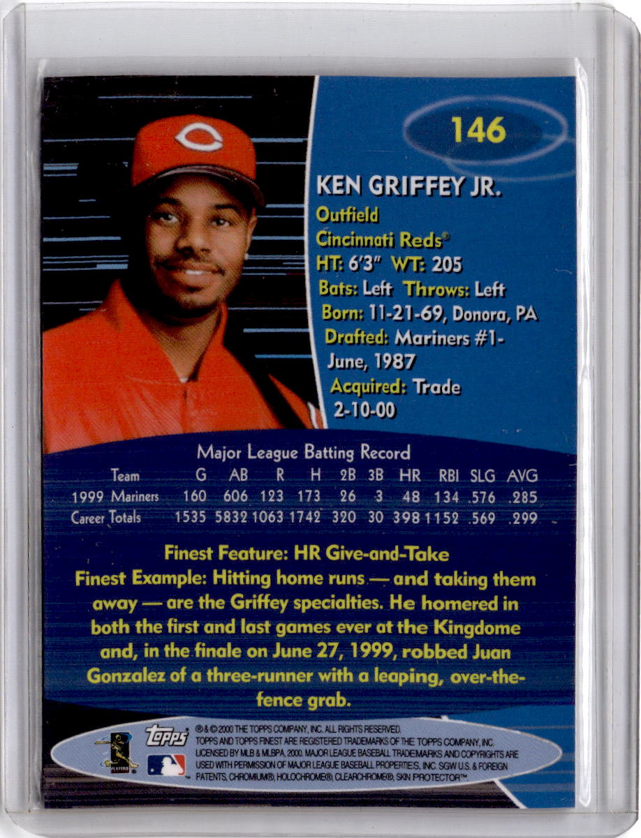 2000 Finest #146a Ken Griffey Jr. : Action
