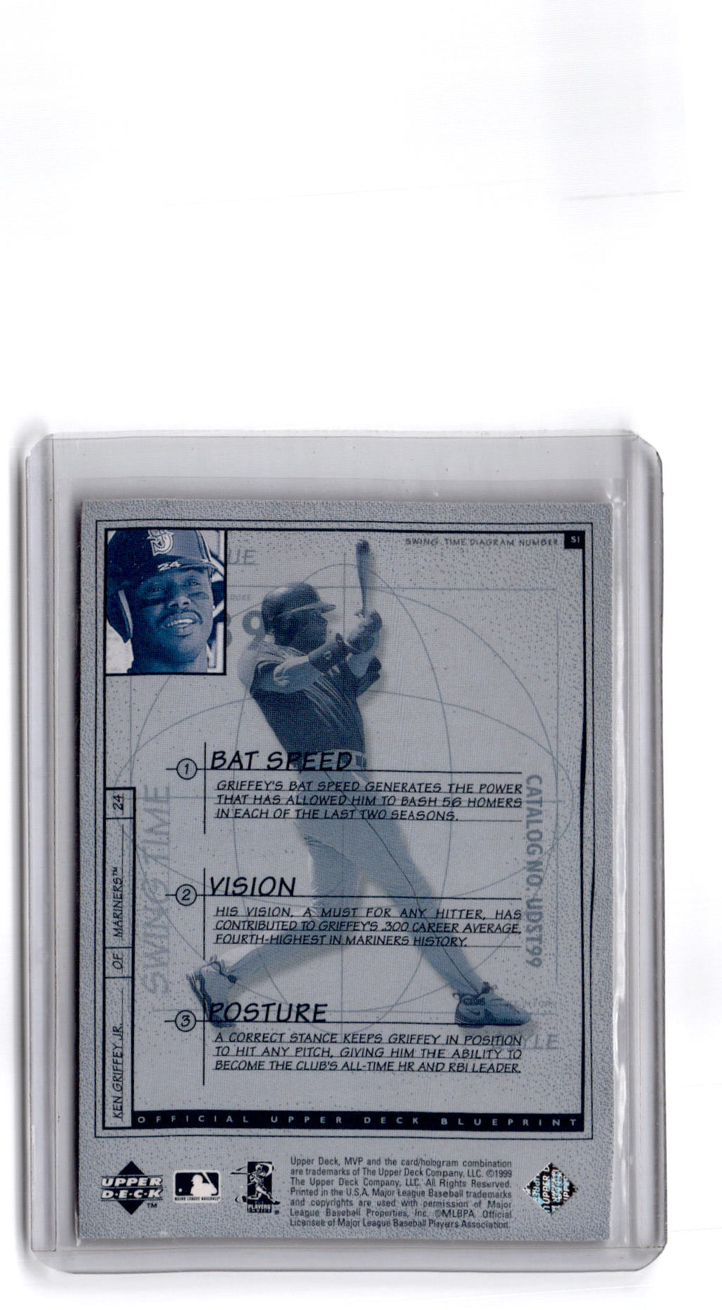 1999 Upper Deck MVP #S1 Ken Griffey Jr. Swing Time