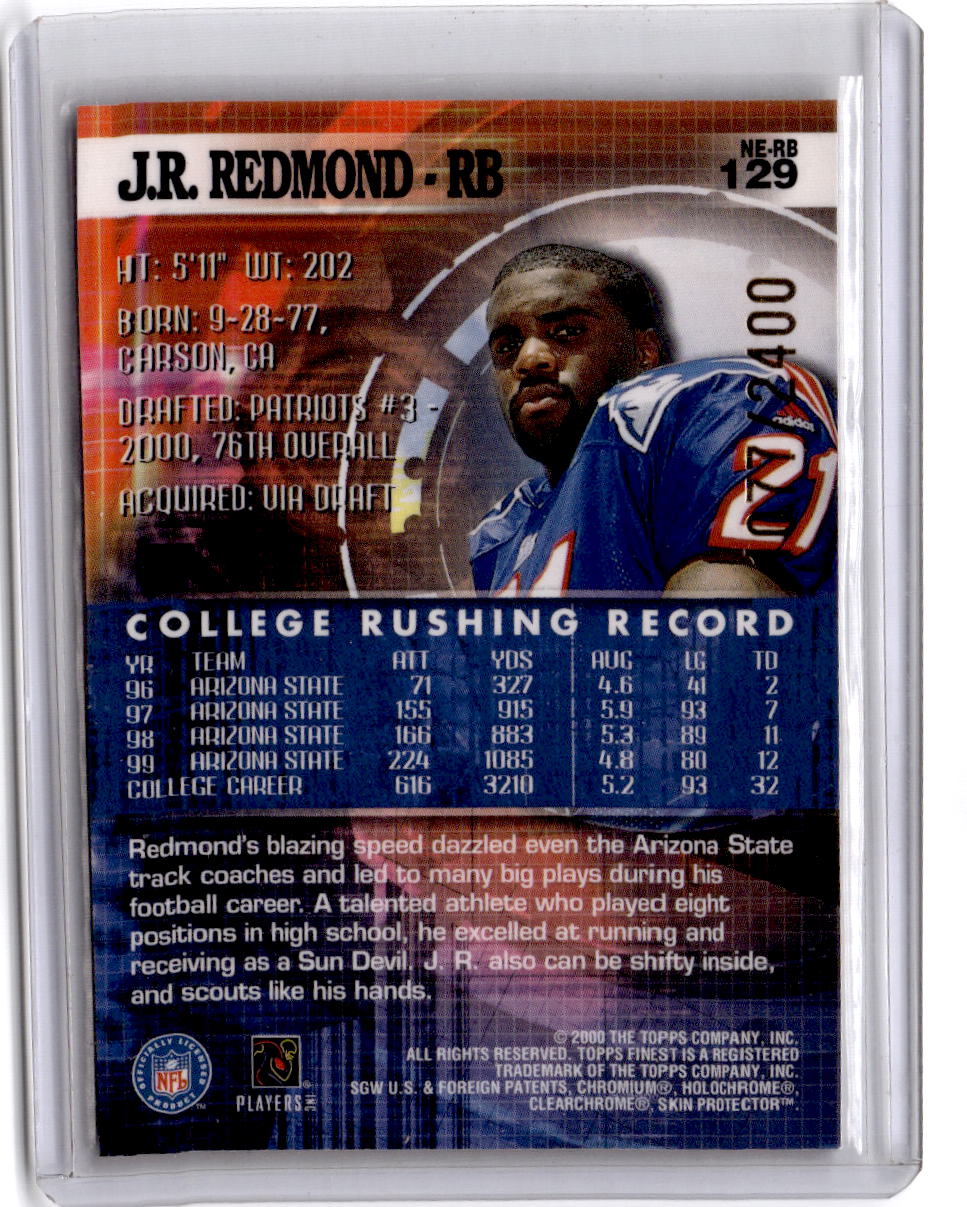 2000 Finest #129 J.R. Redmond #/2400