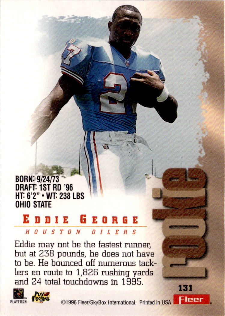 1996 Fleer Metal #131 Eddie George