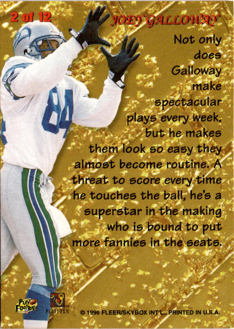 1996 Fleer Metal #2 Joey Galloway Goldfingers
