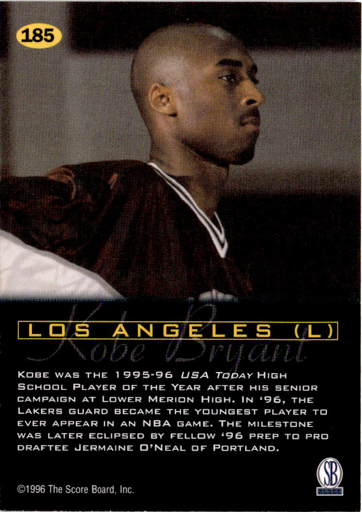 1996-97 Score Board All Sport PPF #185 Kobe Bryant