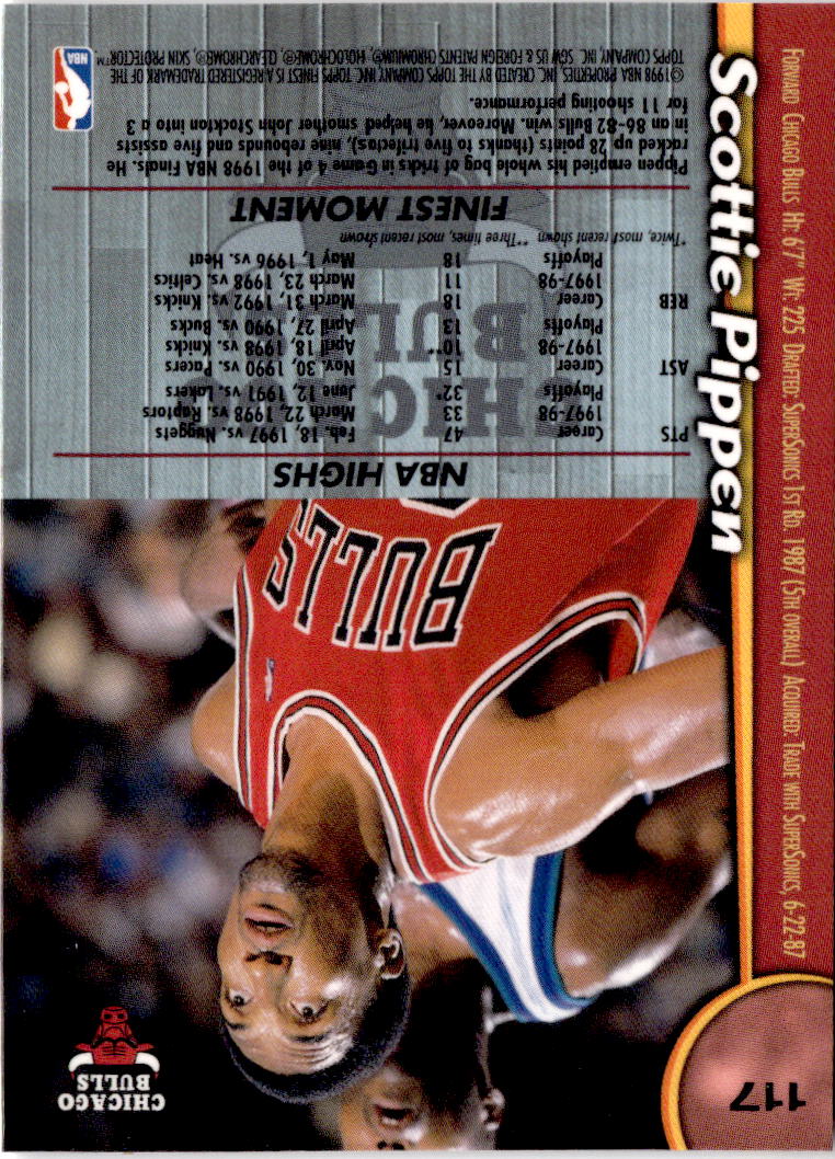 1998-99 Finest #117 Scottie Pippen