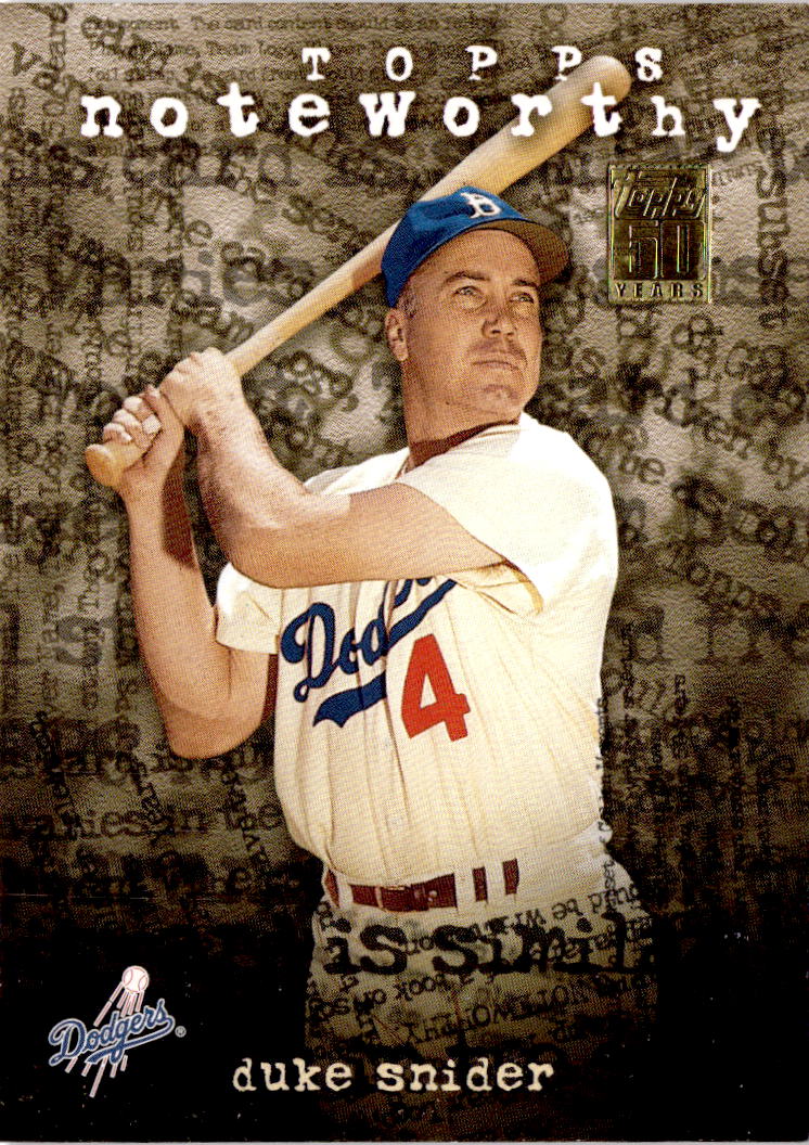 2001 Topps #TN43 Duke Snider Noteworthy