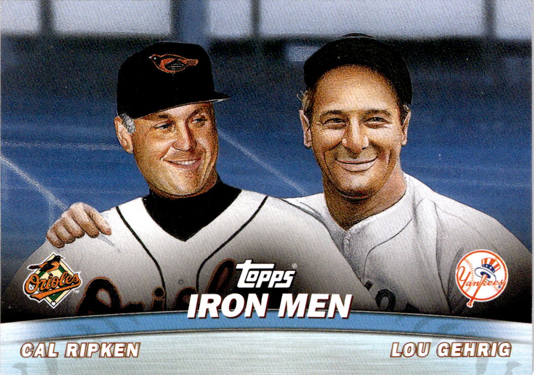 2001 Topps #TC16 Iron Men (Cal Ripken Jr. / Lou Gehrig) Combos