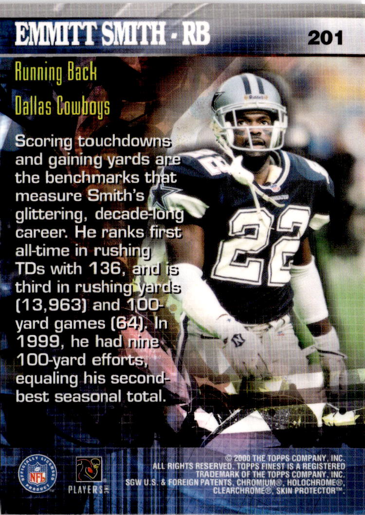 2000 Finest #201 Emmitt Smith