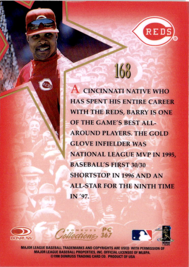 1998 Donruss Collections Leaf #PC 367 Barry Larkin Prized Collections