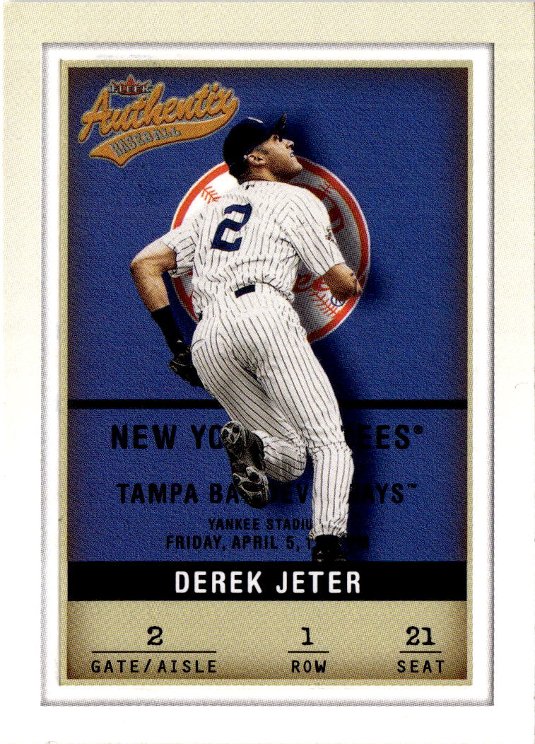 2002 Fleer Authentix #1 Derek Jeter