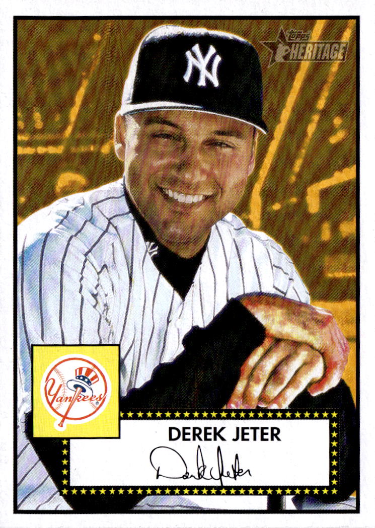 2001 Topps Heritage #11b Derek Jeter : Black Back