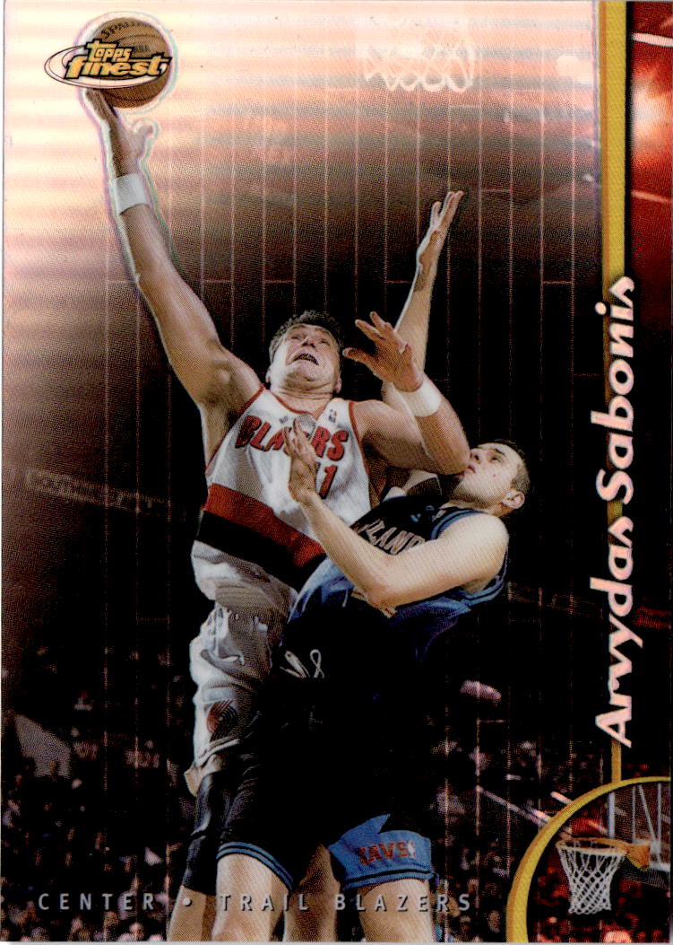 1998-99 Finest #76 Arvydas Sabonis No-Protector Refractors