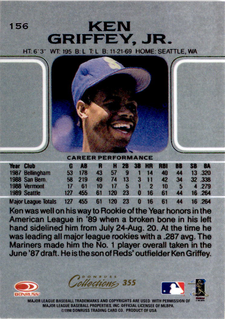 1998 Donruss Collections Leaf #355 Ken Griffey Jr.