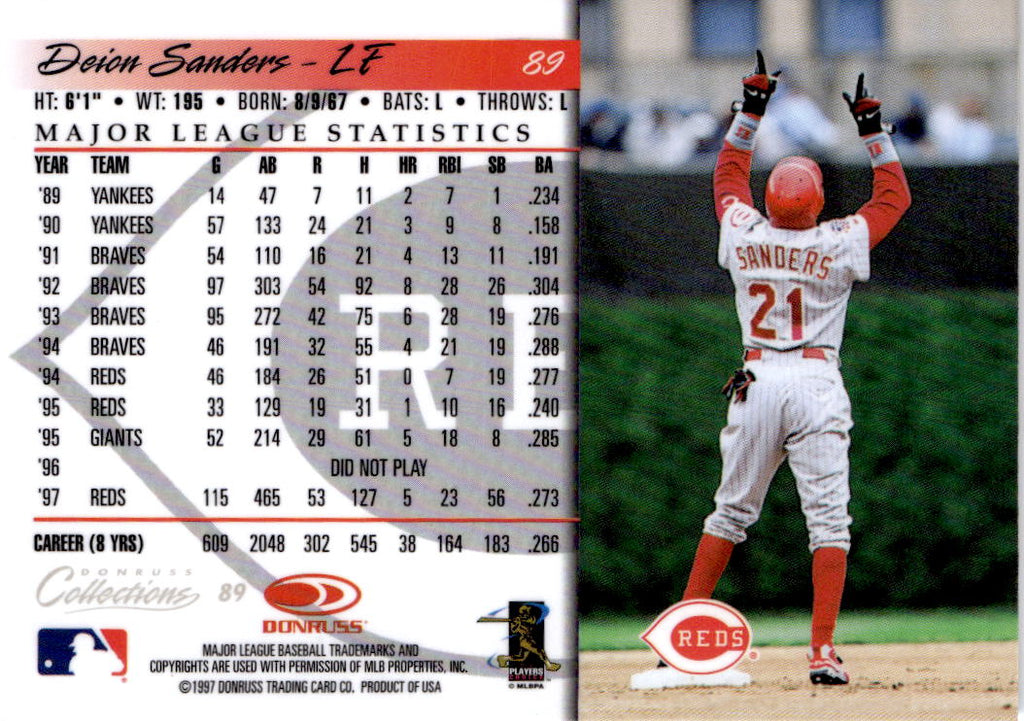 1998 Donruss Collections Donruss #89 Deion Sanders