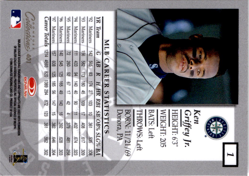 1998 Donruss Elite #1 Ken Griffey Jr.