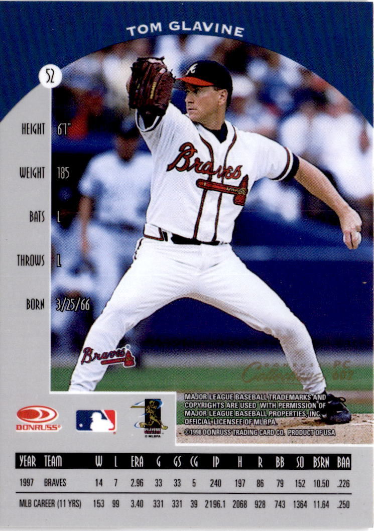 1998 Donruss Preferred #52 Tom Glavine Seating