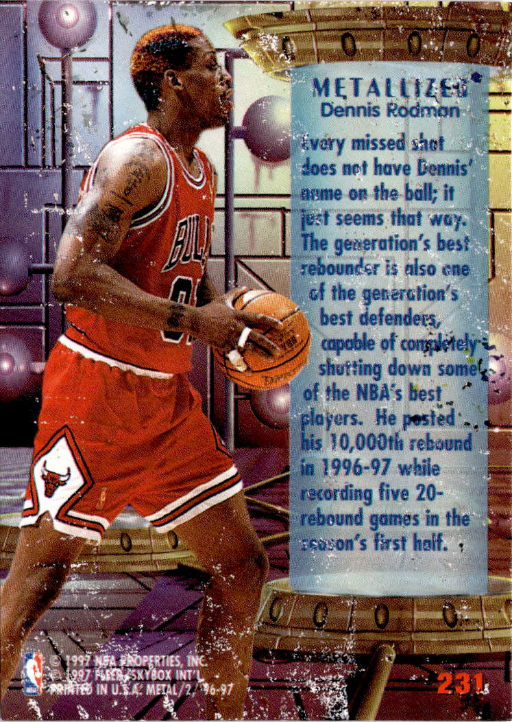 1996-97 Metal #231 Dennis Rodman