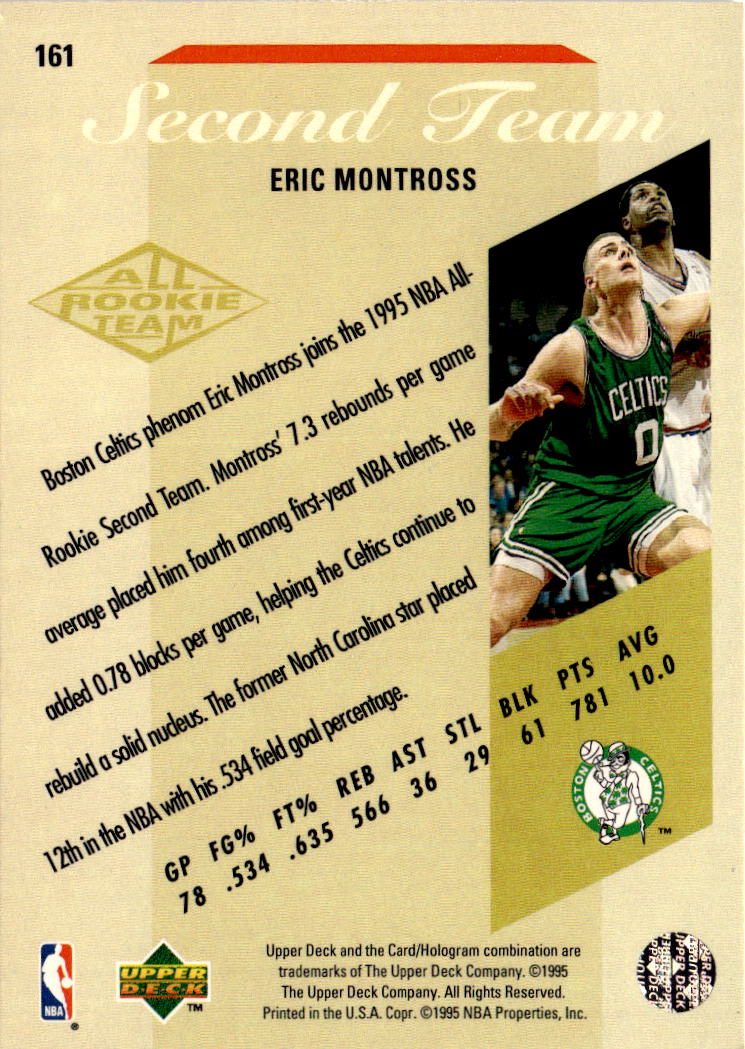 1995-96 Upper Deck #161 Eric Montross Electric Court