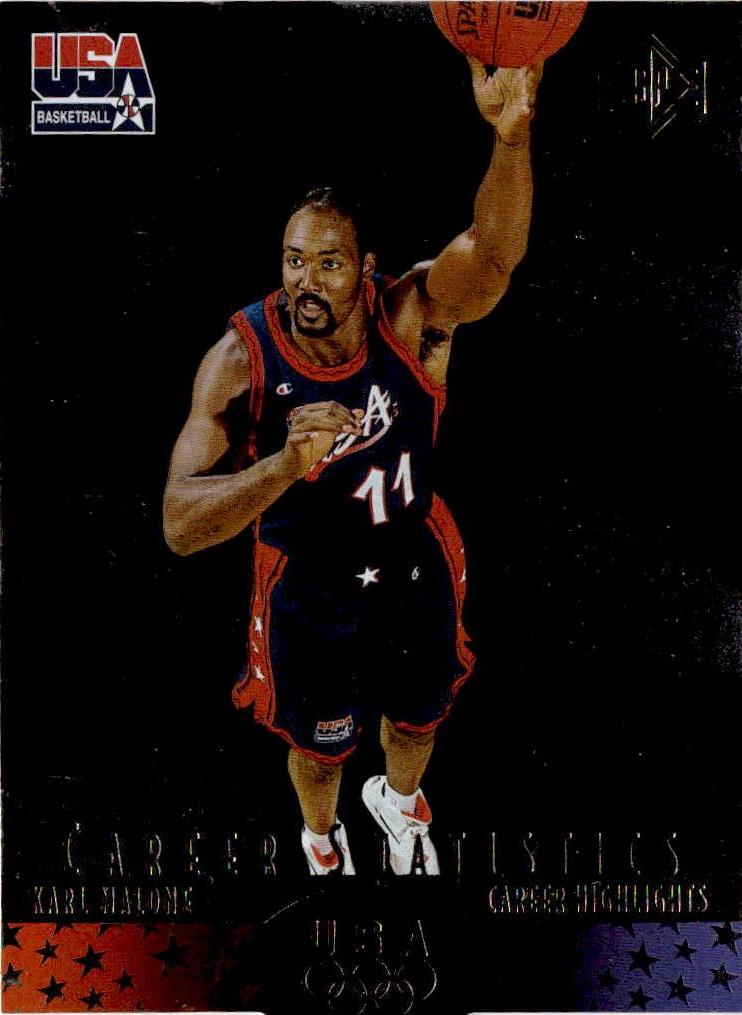 1996 Upper Deck USA #S3 Karl Malone SP Career Statistics