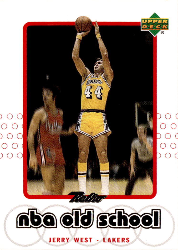 1999-00 Upper Deck Retro #S9 Jerry West Old School/New School Parallel #/500