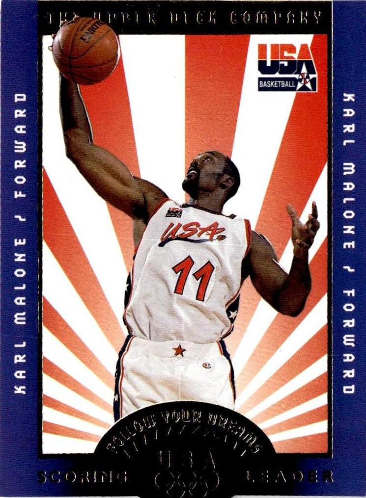 1996 Upper Deck USA #F3 Karl Malone Follow Your Dreams