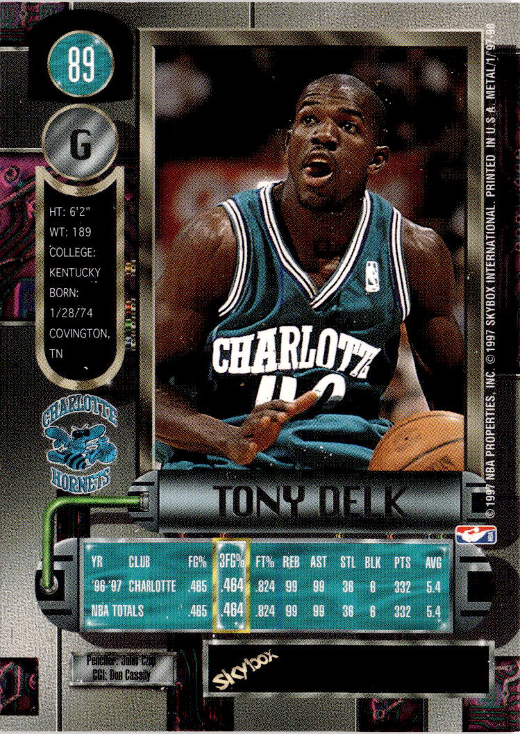 1997-98 Metal Universe #89 Tony Delk