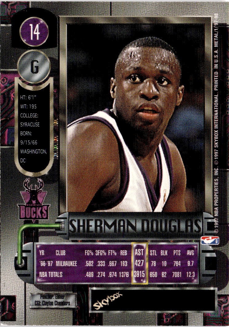 1997-98 Metal Universe #14 Sherman Douglas
